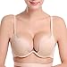 Nature Women's Essentials Deep U Multi-Way Convertible Push Up Plunge Bra - (Apricot 34B)