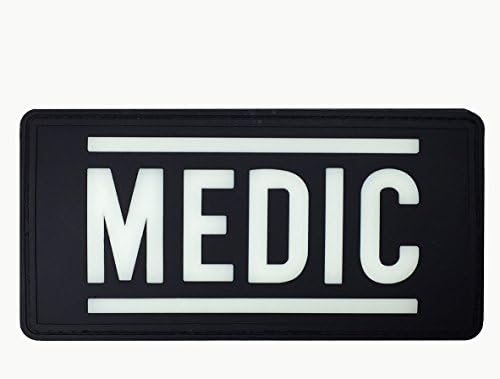 TacMorale PVC Medic Patch-Glow in The Dark - 6" x 3"