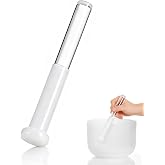 Hemoton Singing Bowl Mallet Acrylic Transparent 7.87 in 1 X Mallet | Yoga and Meditation Use, Durable Acrylic Build, Smooth Surface, Easy to Carry