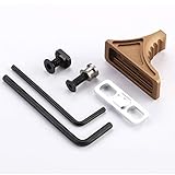 AABB Mlok Picatinny Rail - Keymod Rail Attachment Bi-Directional Stop Fit for Keymod M-LOK System (Tan)