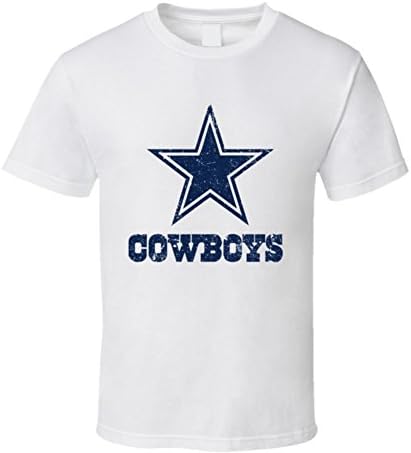 Dallas Cowboys Distressed T Shirt M White