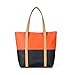 WongSinTong Pu Leather Casual Travel Handbag Shoulder Tote Bag for Women (Orange)