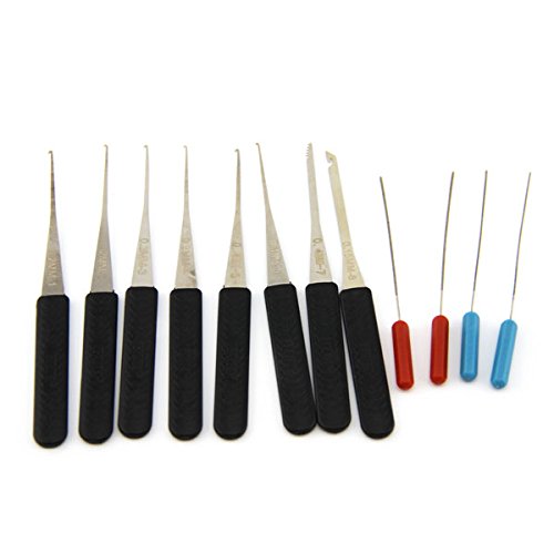 12pcs Lock Broken Key Extractor Remove Removal Hooks Needle Lock