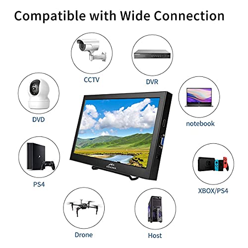 Kenowa-Monitor-portatil-de-13-Pulgadas-16-9-133-1366x768-Pantallas-de-visualizacion-LCD-con-HDMI-VGAAltavoces-Monitores-de-Juegos-de-computadora-para-PC-Camara-PS3-PS4-Xbox-One-360-Raspberry-Pi
