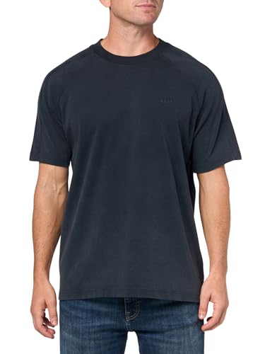 BOSS, Concrete Cotton Short Sleeve T-Shirt, Dark Sky, XXL