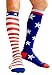 Compression Socks (1 pair) for Women & Men by A-Swift (Stars & Stripes, L/XL)