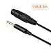1/4’’ to XLR,CableCreation 15Feet 6.35MM TRS to XLR Female Cable for Microphone,Mixer,Guitar,AMP,Speakers,Black