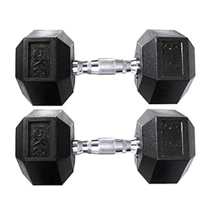 yjyxzy Fitness Dumbbell Exercise Hex Rubberized Dumbbell Sport Dumbbells for Women Boy Men Adult 1 Pair Of Sale
