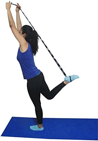 Yoga Strap Improve Posture with Multi-grip Strap Elastic High Tenacity Portable Durable with 10 Section Lengths for Effective Training, Get Fit with the Ideal Yoga- And Pilates Equipment!