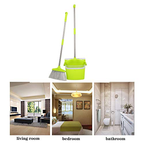 Nesee Extendable Broom and Dustpan Set,Self-Cleaning Broom Bristles Ideal for Kitchen, Home and Lobby Broom and Dustpan Combo （Ship from US） (B) - Thumbnail 6