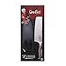 Guy Fieri Signature Stainless Steel Nakiri with Sheath (7-Inch, Black)