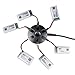 Keenstone Upgrade 6-Ports Battery Charger for Syma X5C x5A X5SW X5SC Cheerson CX-30W Hubsan X4 (H107,H107C,H107D,H107L,V252,JXD385,F180C) Quad Copter