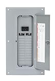 Square D by Schneider Electric HOM2448M125PC Homeline 125 Amp 24-Space 48-Circuit Indoor Main Breaker Load Center with Cover (Plug-on Neutral Ready),