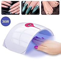 Miss Gorgeous 36W Nail Lamp - UV Nail Dryer Professional LED Nail Light for Gel Nail Polish and ToeNails with Digital Display