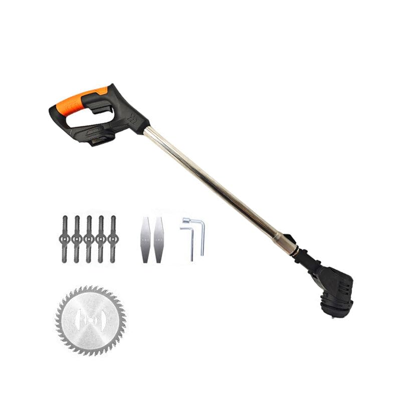 Photo 1 of 1500W Portable Grass Trimmer, Cordless Electric String Edger & Weed Trimmer, 24VBattery Powered with 3 Types Blade for Garden and Yard Lawn (Lawn Mower Package (24V Battery))