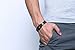 Mealguet Jewelry Stainless Steel Black Carbon Fiber Enamel Masonic Freemason Magnetic Bracelets for Men, Black