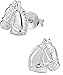Hypoallergenic Sterling Silver Horse Stud Earrings for Kids (Nickel Free)