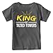 King of Tilted Towers Youth T-Shirt (Charcoal, YM 10-12)