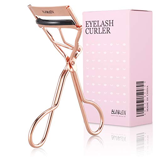 Professional Eyelash Curler - With Satin Bag & Refill Pads, Rose-gold,1 Count
