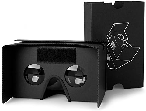 VR 3D Google Cardboard VR splaks Large Lens Adjustable Glasses for 3D Movie and Gaming Headset with Head Band, Suitable for 4.3-5.3 Magnets inches Screen Smartphones