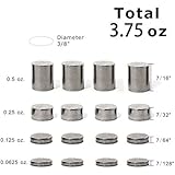 Pinewood Derby Weights Incremental 3.75 oz of Tungsten Steel Pinecar weights various sizes precise weights for fine tuning weight BSA boy scouts