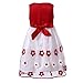 Richie House Little Girls' Sweet Dress with Embroidery and Pearls Size 3-8 Rh2140
