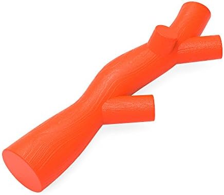 Dog Teething Toys of Rubber Stick Dog Toy Puncture Resistance for Small and Medium Dogs- Orange