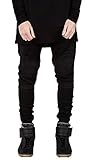OLRIK Mens Hipster Hip Hop Biker Swag Style Jeans US 33 Black