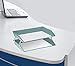 Acrimet Facility 2 Tier Letter Tray, Side Load, Letter Size/A4, Desktop File Organizer, Plastic (Solid Green Color)