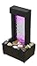 Nature's Mark Cracked Glass Color Changing LED Relaxation Water Fountain with Authentic River Rocks 10026
