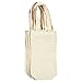 BLUE PANDA Canvas Wine Carrying Bags with Handles, Burlap Wine Bottle Gift Totes For Mother's Day, Father's Day, Birthday Parties, Graduation, Bridal Shower Party Favors (6 Pack)