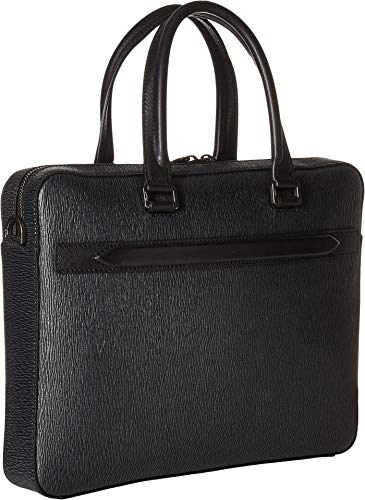 Salvatore Ferragamo Men's Revival Briefcase w/Shoulder Strap Grigio One Size