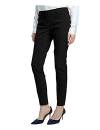 Pantalones rectos para dama, elásticos, delgados, sólidos, casuales, para oficina de negocios
