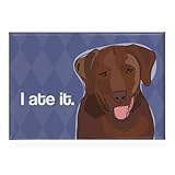 Pop Doggie I Ate it Chocolate Lab Labrador Retriever Fridge Magnet