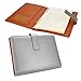 EsOffice Leather Notebook, Refillable Journal, Vintage Writing Notebook Diary with Buckle Closure/Card Holder/Pen Loop,180 Sheets/ 90 Lined Beige Pages, 5.8 x 8.2 Inches/A5 Size, Gray