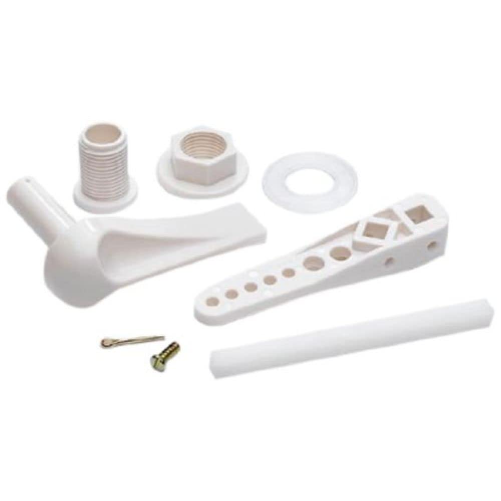 Merriway® BH01556 Low Level WC Toilet Cistern Handle Set, Plastic - White
