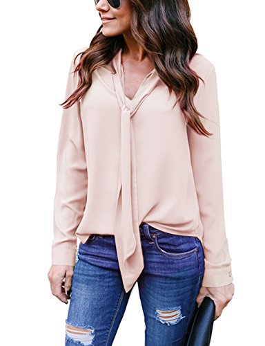 Flying rabbit women s cuffed long sleeve casual v neck …