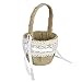 Wedding Flower Girl Basket Eamall with Vintage Retro Lace Bow Decor (Wedding Basket 1)