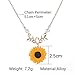 JOYID Sweet Sunflower Pearl Leaf Pendant Necklace Resin Daisy Flower Clavicular Chain Fashion Jewelry for Women