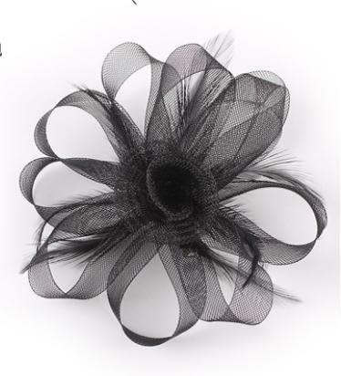 WWJ Europe and the United States hair ornaments / dance / performance / travel / party / dinner / head flower / headdress / brooch corsage , black