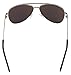 LotFancy Aviator Sunglasses for Men with Case, UV400 Protection, 61MM, Lightweight Eyewear for Driving Fishing Sports, Revo Blue Mirrored Lens, Silver Metal Frame