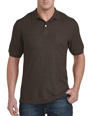 by DXL Big and Tall Pocket Pique Polo
