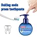 Strengthening Stain Removal Gel Toothpaste Teeth Whitening Toothpaste Fight Bleeding Gums White Toothpaste, Natural, Vegan, Paraben-Free, Anti-Cavity, Pump Packaging (Blueberry)