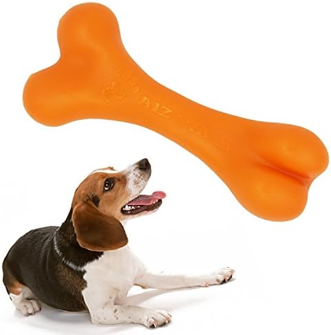 Tough Dog chew toys, Indestructible Dog Chew Toy Tough Rubber Bone Toys for Aggressive Chewer Perfect for Training & Keeping Pets Fit