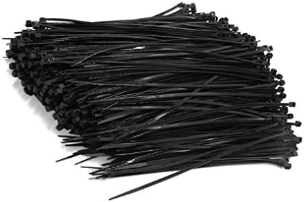 Zip Ties Heavy Duty 6 Inch Black Nylon Cable Ties 500 Piece Wire Ties by Heavy Duty Ties