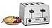 Waring Commercial WCT810 Heavy Duty Stainless Steel Bread and Bagel Combination 120-volt Toaster with 4 Slots