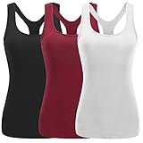 TELALEO Tank Tops for Women, Womens V-Shape Workout Tank Tops Clothes for Women Yoga Basic Running 3 Pack