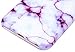 A-Focus Case for iPhone 8 Plus Case, iPhone 7 Plus Case, IMD Design Marble Pattern Stone Texture Soft Flexible TPU Slim Fit Cover Case for iPhone 7 Plus 8 Plus 5.5 inch Glossy Purple