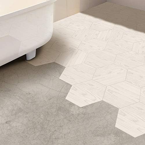YSDDM Bathroom mat Waterproof Floor Sticker Tile Decal White Wood Wall Sticker Anti Slip Home Decor Stickers for Bedroom Living Room Wall Stickers from Home & Garden,Beige,20x23cmx10pieces