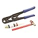 IWISS PEX Pipe Crimping Tool Kit for 3/8,1/2,3/4,1-inch Copper Ring with Free Gauge&Pex Pipe Cutter for All US F1807 Standards